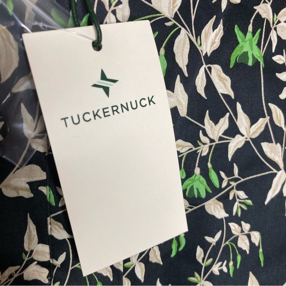 Tuckernuck Verdant Iris Royal Mini Shirt Dress-Womens M-Black/Green-Fall-NEW-NWT - Picture 10 of 10